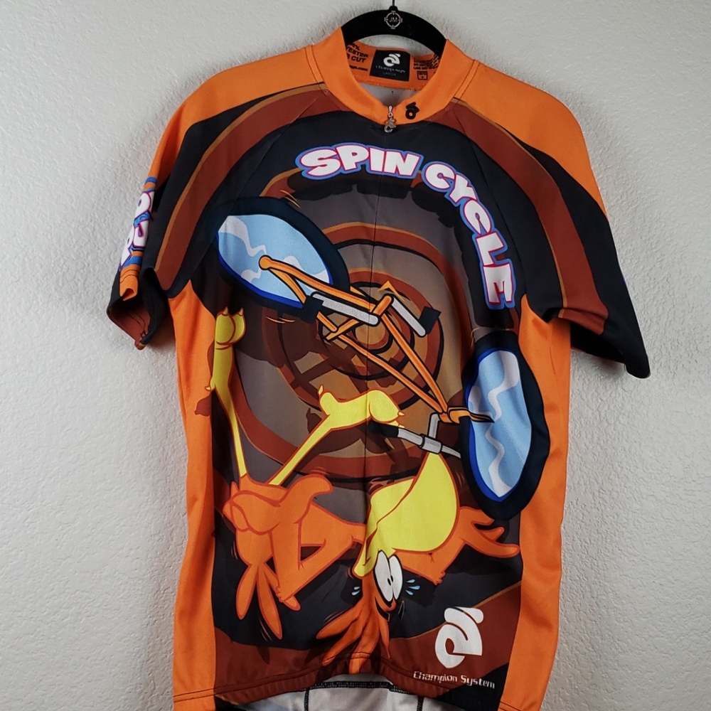 Mens's Cycling Kellogg's Coca Puffs Champion System 3/4 Zip Sz L